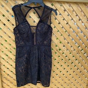 BCBGMaxAzria Short Black Evening Dress